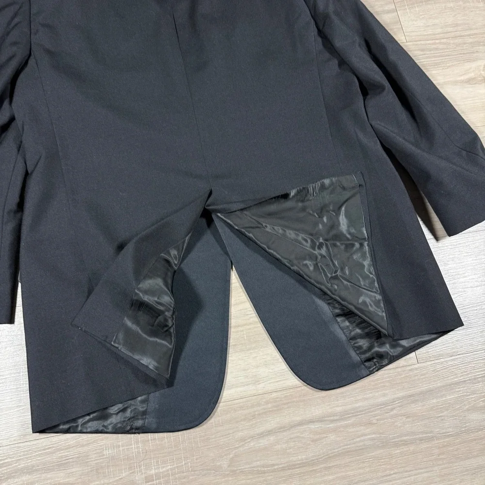 Vintage Christian Dior Monsieur Tuxedo Jacket Black‎ Peak Lapel Formal Dinner